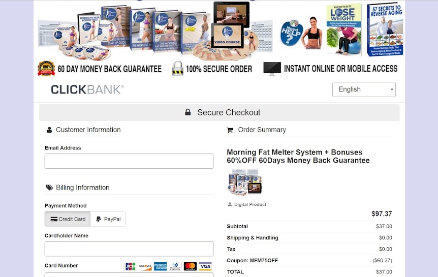 Morning Fat Melter Order Page